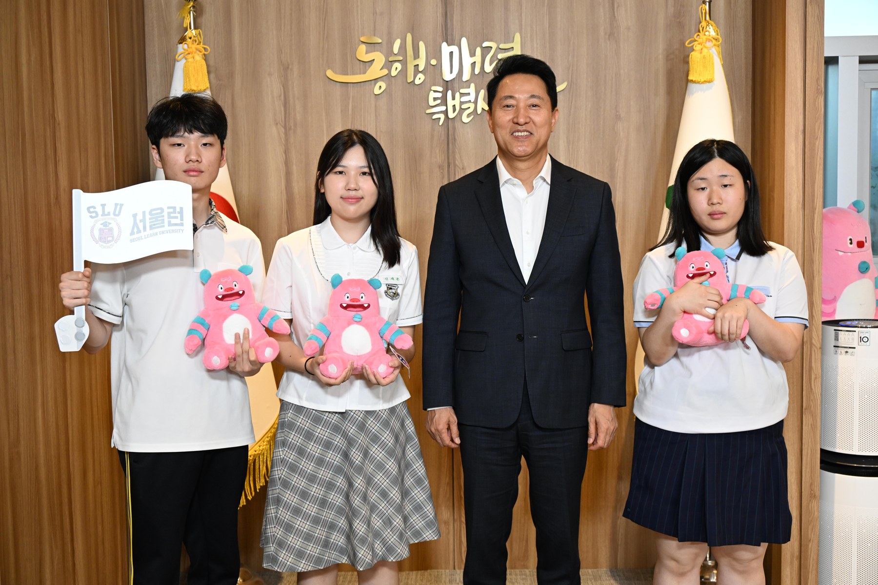 오세훈 서울시장이 7월 15일 서울런 우수회원 격려 간담회를 진행하고 있다