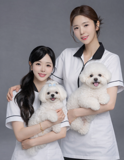 ▲사진설명=(왼쪽)애견미용사 김솔 (오른쪽)김송이