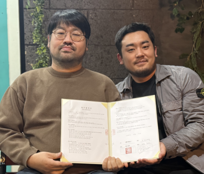 ▲사진=(왼쪽) 드림아트홀 대표 황진호 (오른쪽) 대전시민뉴스 대표 김경찬