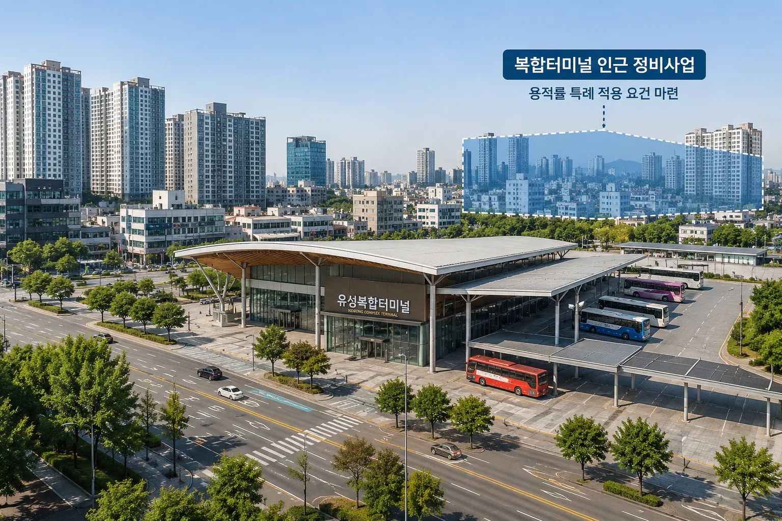 대전시, 정비사업 조례 개정…복합터미널 인근 용적률 특례 마련