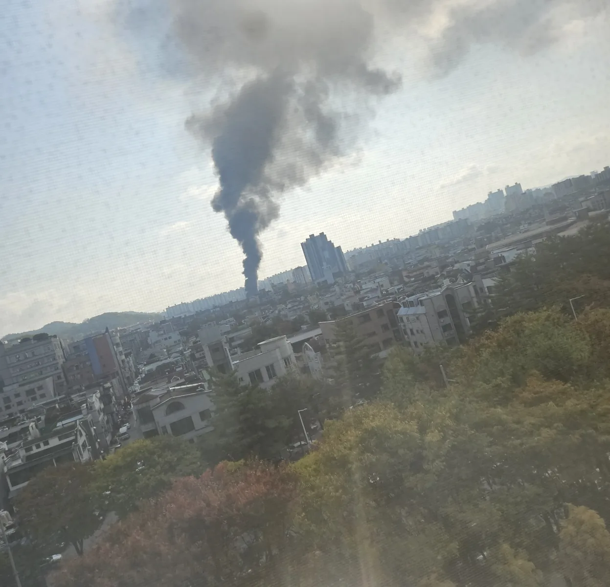 [속보] 대전 갈마동 타이어매장 화재…검은 연기 치솟아